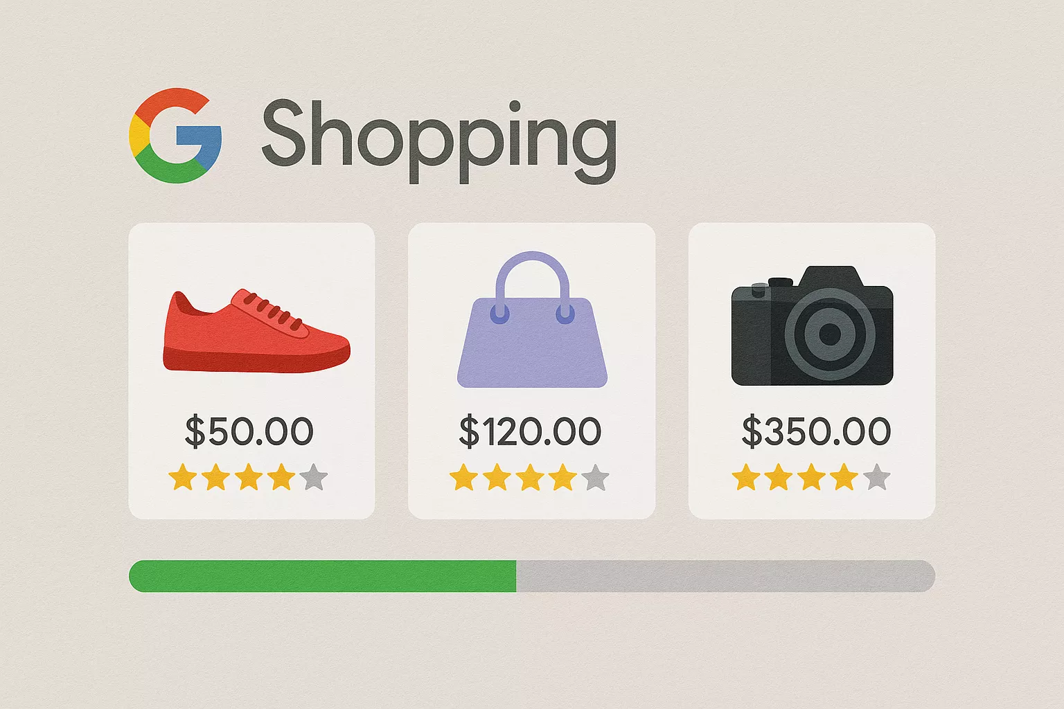 Google тестує прогрес-бар у Shopping Ads каруселі