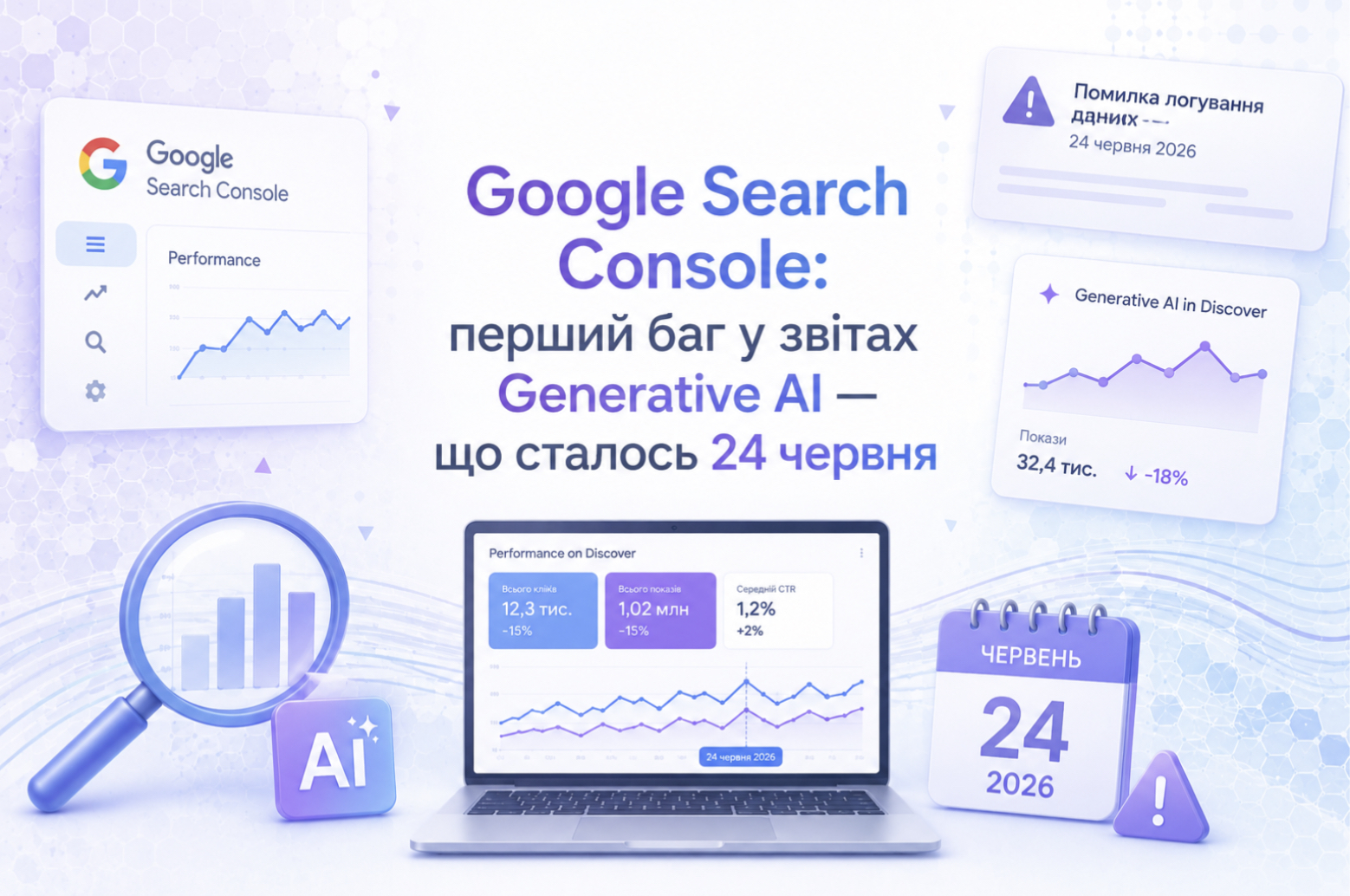 Google Search Console: перший баг у звітах Generative AI – що сталось 24 червня
